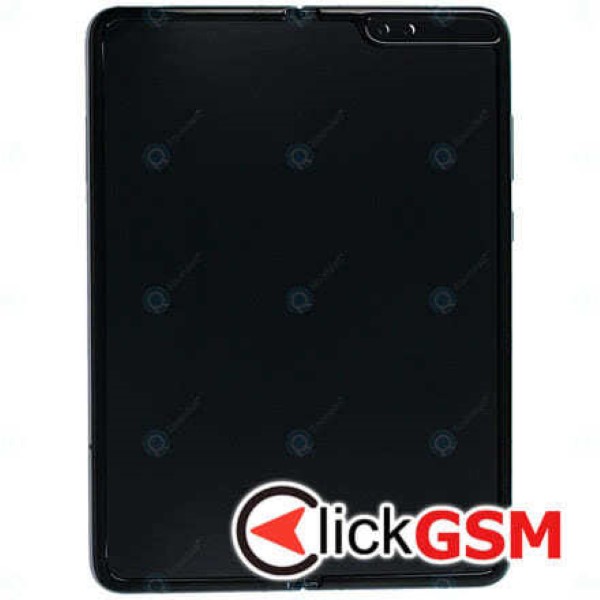 Piesa Display Pliabil Cu Touchscreen Rama Pentru Samsung Galaxy Fold Negru Nle