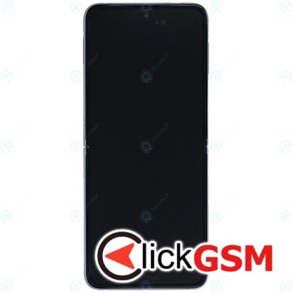 Piesa Piesa Display Pliabil Cu Touchscreen Rama Pentru Samsung Galaxy Z Flip3 5g Violet 1w4h
