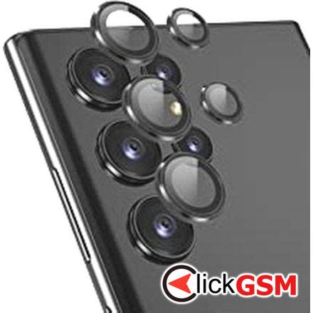 Piesa Geam Camera Pentru Samsung Galaxy S22 Ultra Negru Ki3