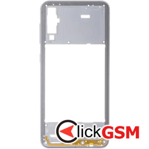 Piesa Mijloc Pentru Samsung Galaxy A50 Argintiu 2cux
