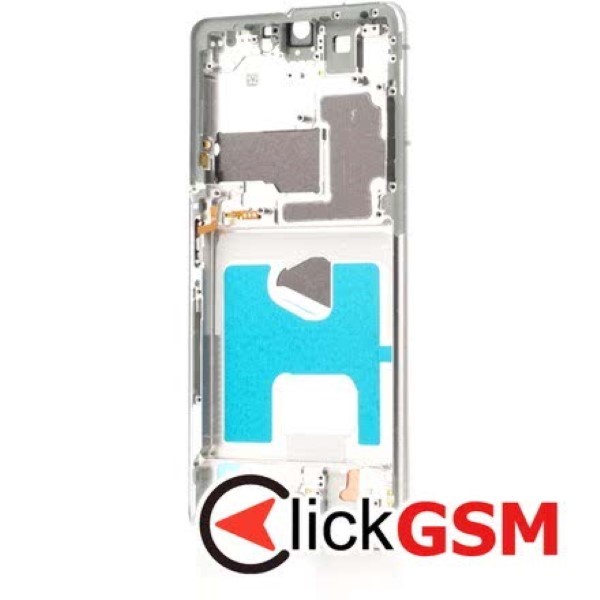 Piesa Mijloc Pentru Samsung Galaxy S21 Ultra 5g Argintiu 1d6q