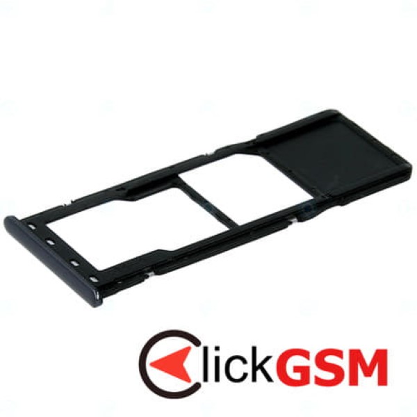 Piesa Piesa Suport Sim Cu Suport Card Micro Sd Pentru Samsung Galaxy A50 Negru 1224