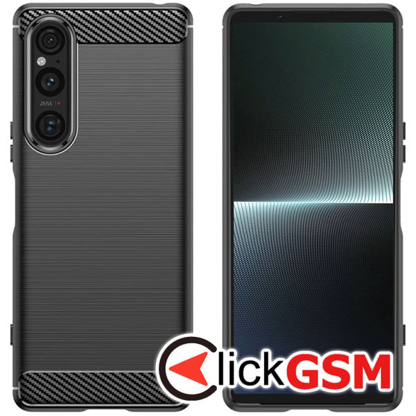 Accesoriu Carbon Silicone Sony Xperia 1 V