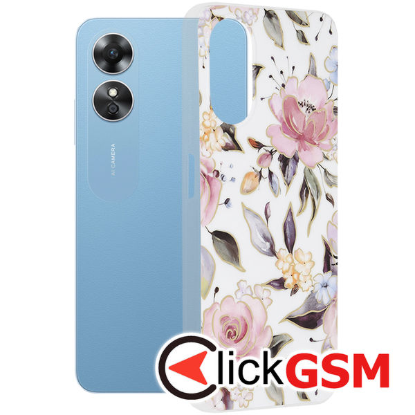 Accesoriu Husa Marble Alb Oppo A17