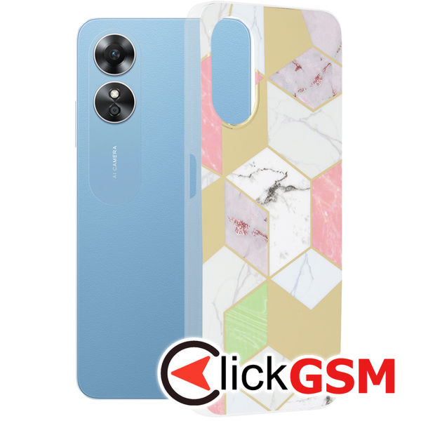 Accesoriu Husa Marble Mov Oppo A17