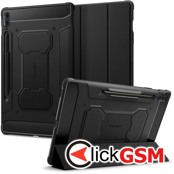 Accesoriu Husa Rugget Negru Samsung Galaxy Tab S9+ FE