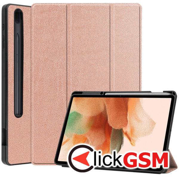 Accesoriu Husa FoldPro Roz Samsung Galaxy Tab S7+