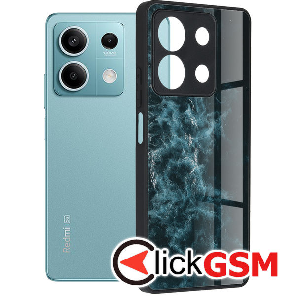 Accesoriu Husa Glaze Albastru Xiaomi Redmi Note 13 5G