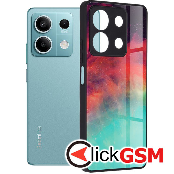 Accesoriu Husa Glaze Turcoaz Xiaomi Redmi Note 13 5G