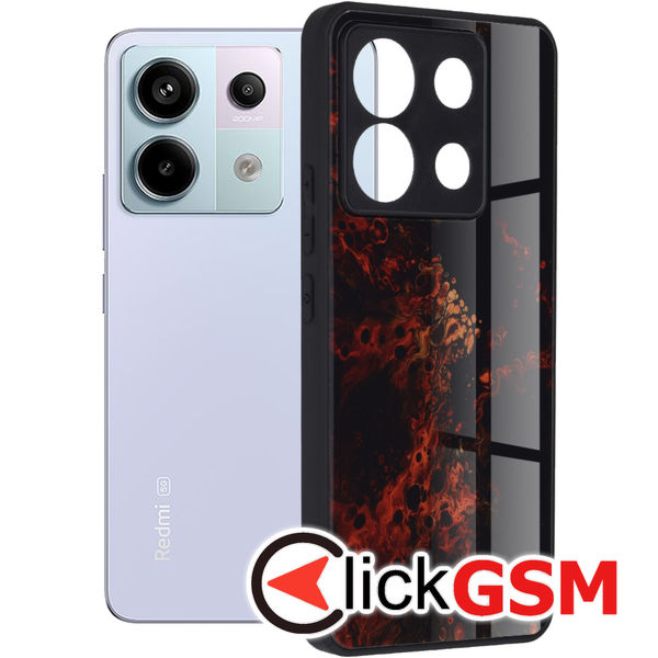 Accesoriu Husa Glaze Rosu Xiaomi Redmi Note 13 Pro