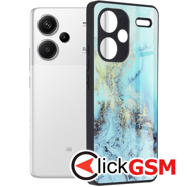 Accesoriu Husa Glaze Bleu Xiaomi Redmi Note 13 Pro+