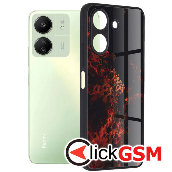 Accesoriu Husa Glaze Rosu Xiaomi Redmi 13C