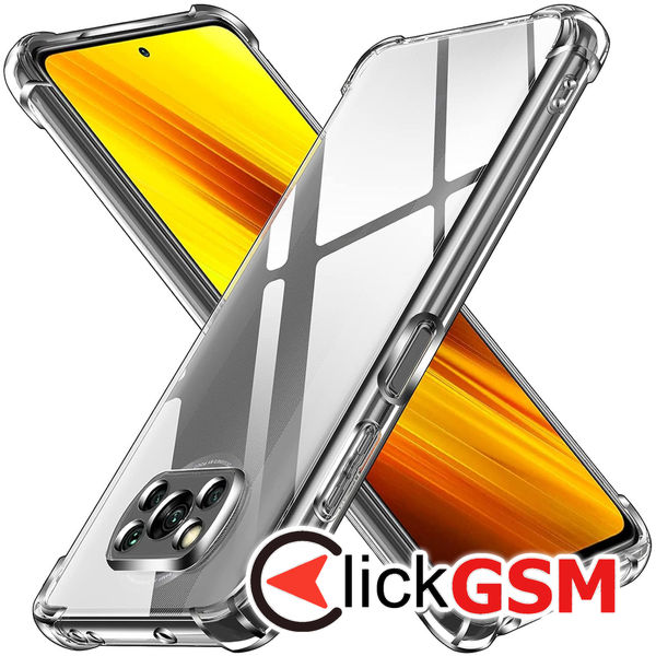 Accesoriu Husa Shockproof Transparenta Xiaomi POCO X3 Pro