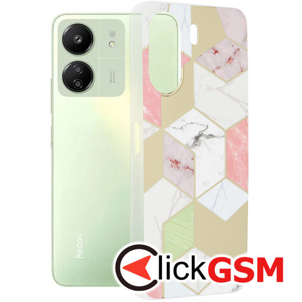 Accesoriu Husa Marble Mov Xiaomi POCO C65