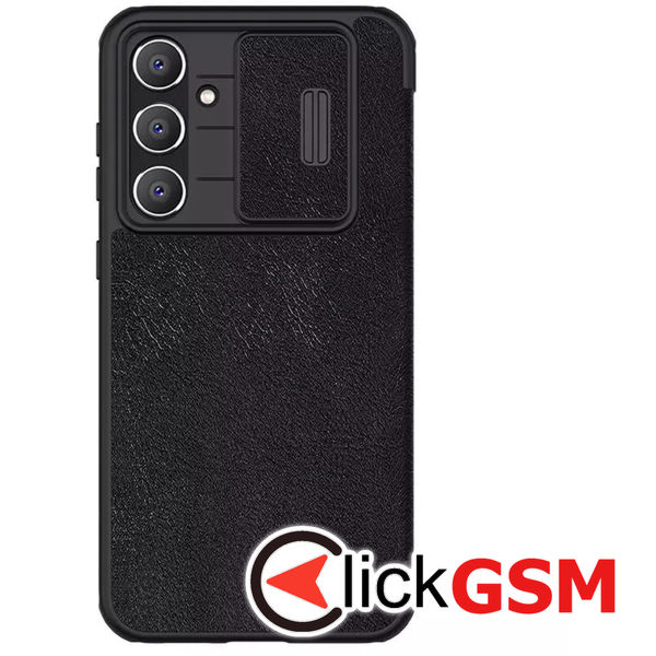 Accesoriu Husa Qin Leather  Negru Samsung Galaxy S23 FE