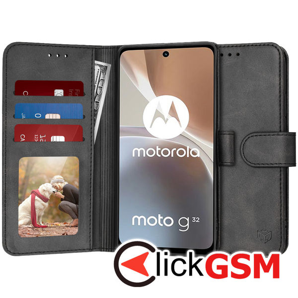 Accesoriu Husa Carte Negru Motorola Moto G32