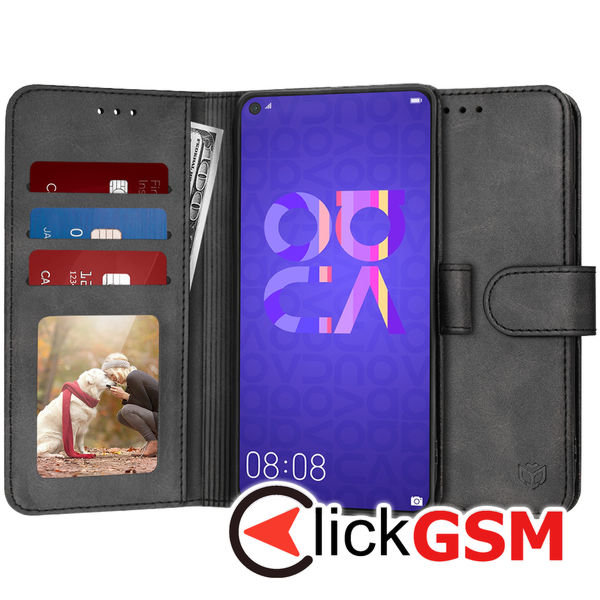 Accesoriu Husa Carte Negru Huawei Nova 5T