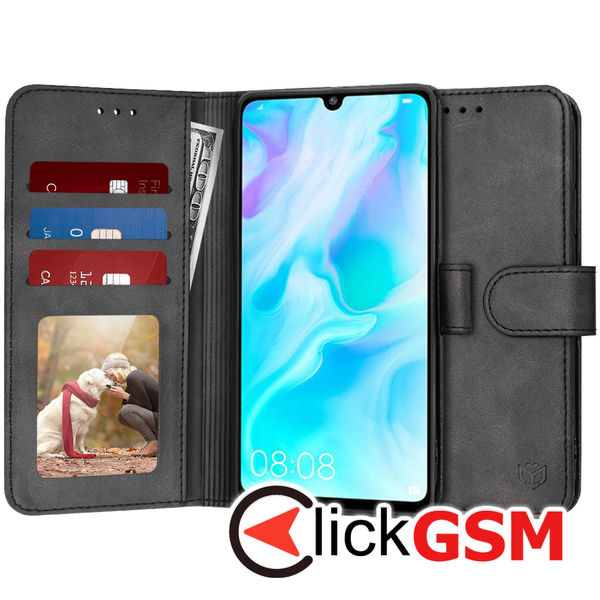 Accesoriu Husa Carte Negru Huawei P30 Lite