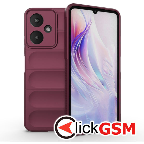 Accesoriu Husa Magic Shield Bordo Xiaomi POCO M6