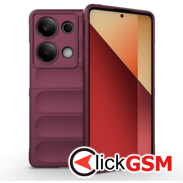 Accesoriu Husa Magic Shield Bordo Xiaomi POCO M6 Pro