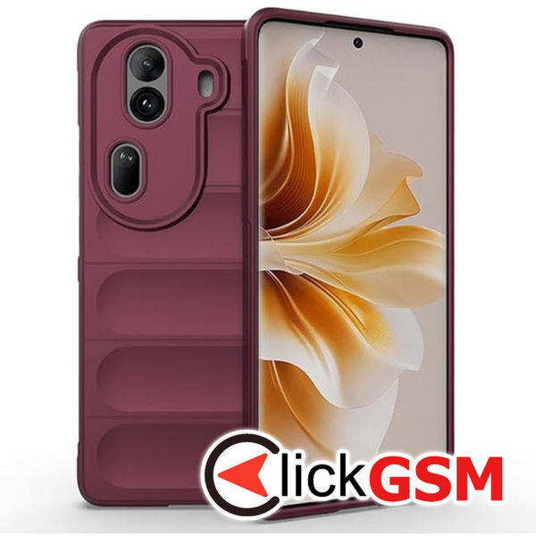 Accesoriu Husa Magic Shield Bordo Oppo Reno11 Pro