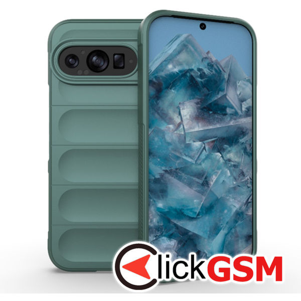 Accesoriu Husa Magic Shield Verde Google Pixel 9 Pro