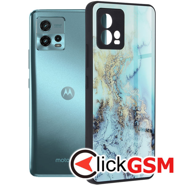 Accesoriu Husa Glaze Bleu Motorola Moto G72