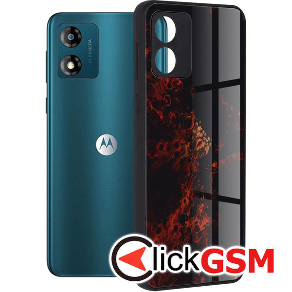 Accesoriu Husa Glaze Rosu Motorola Moto E13