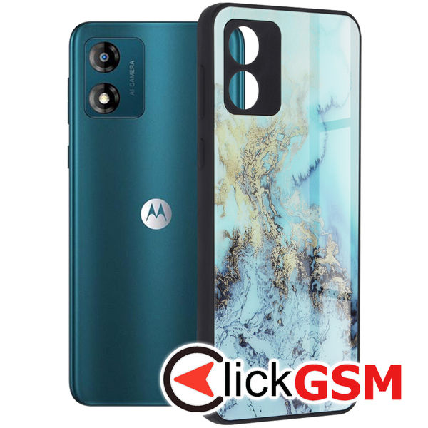 Accesoriu Husa Glaze Bleu Motorola Moto E13