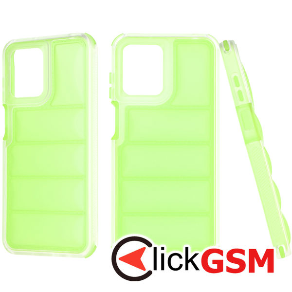 Accesoriu Husa Valuri Verde Motorola Moto G53