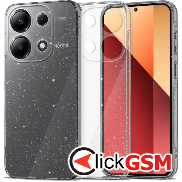 Accesoriu Husa SparkleSkin Transparenta Xiaomi Redmi Note 13 Pro 4G