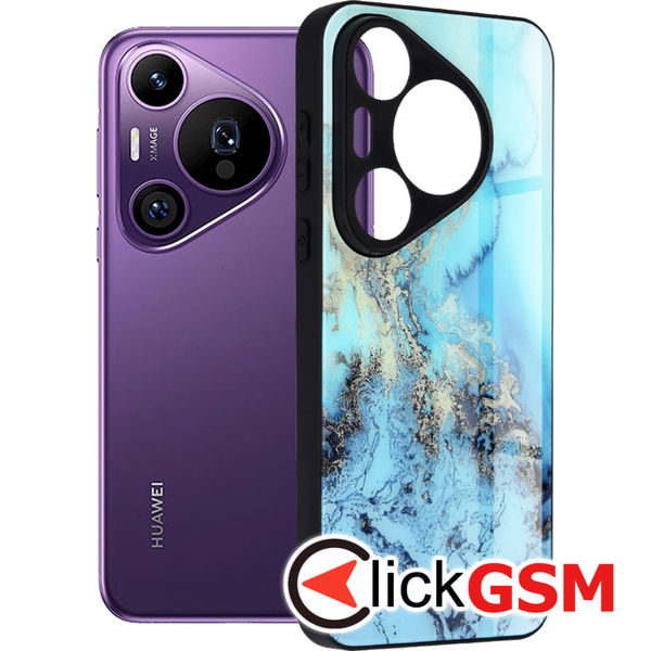 Accesoriu Husa Glaze Bleu Huawei Pura 70 Pro