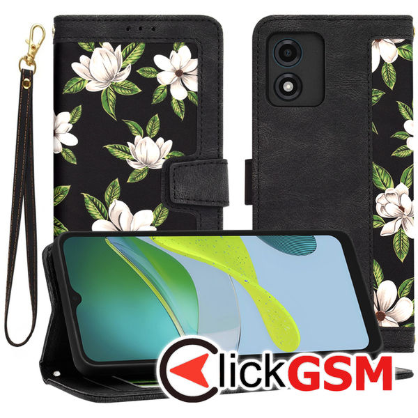 Accesoriu Husa Flip Negru Motorola Moto E13