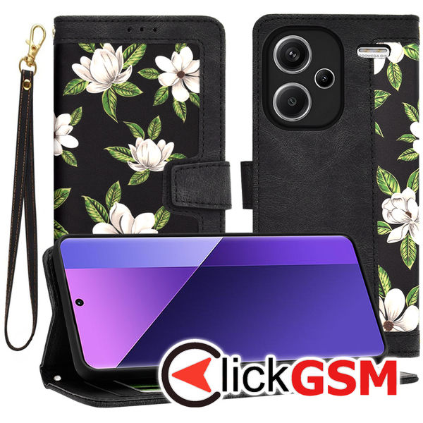 Accesoriu Husa Flip Negru Xiaomi Redmi Note 13 Pro+