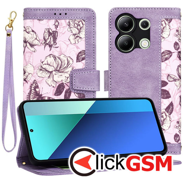 Accesoriu Husa Flip Mov Xiaomi Redmi Note 13 4G