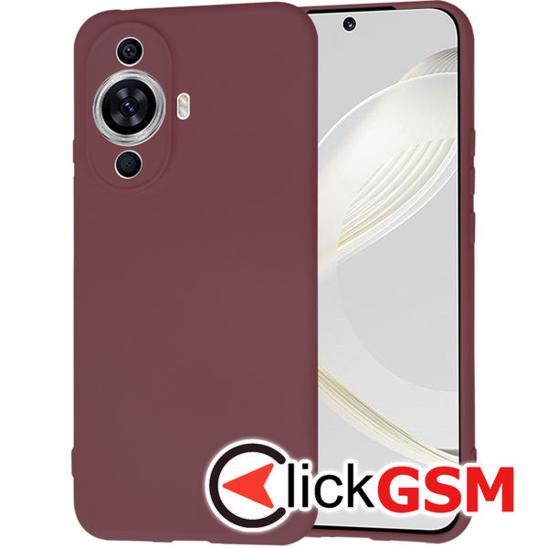 Accesoriu Husa SoftFlex Bordo Huawei Nova 11