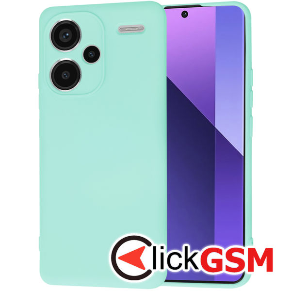 Accesoriu Husa SoftFlex Turcoaz Xiaomi Redmi Note 13 Pro+ 5G