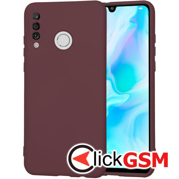 Accesoriu Husa SoftFlex Bordo Huawei P30 Lite