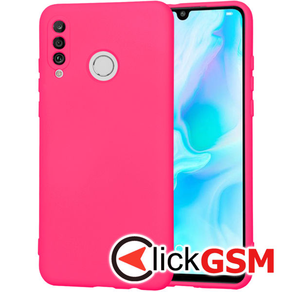 Accesoriu Husa SoftFlex Fucsia Huawei P30 Lite