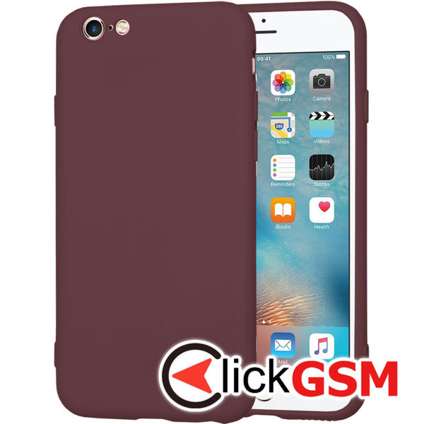 Accesoriu Husa SoftFlex Bordo Apple IPhone 6s