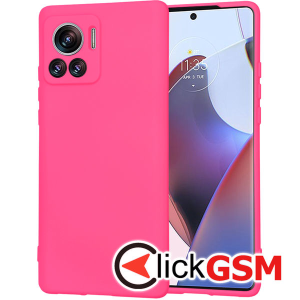 Accesoriu Husa SoftFlex Fucsia Motorola Edge 30 Ultra