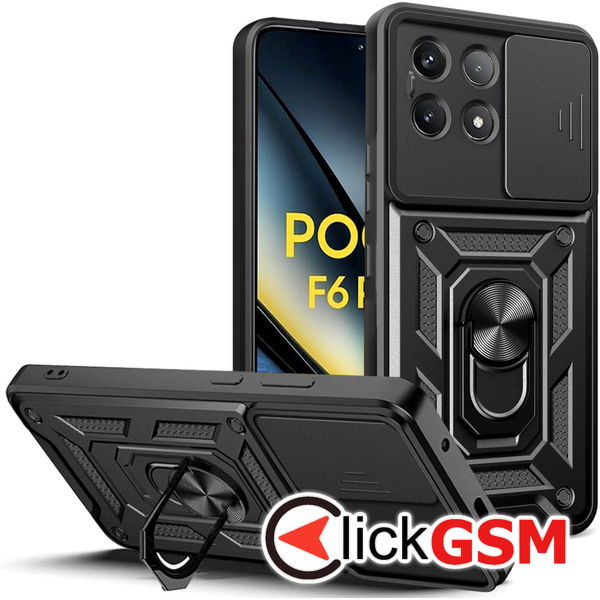 Accesoriu Husa CamShield Negru Xiaomi POCO F6 Pro