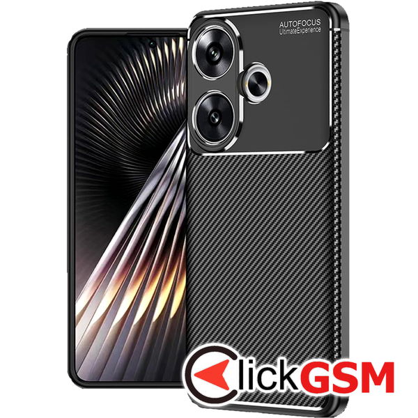 Accesoriu Husa Carbon Fiber Negru Xiaomi POCO F6