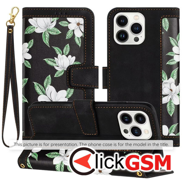 Accesoriu Husa Flip Negru Motorola Moto G85