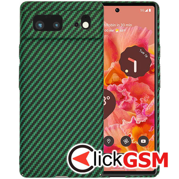 Accesoriu Husa Carbonite Verde Google Pixel 6