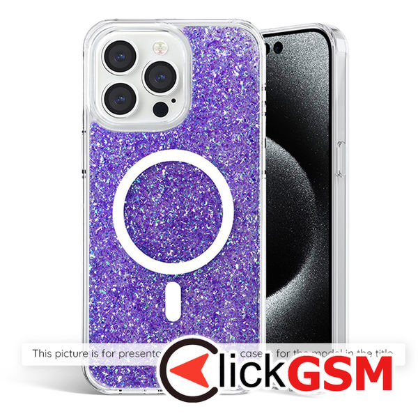 Accesoriu Husa Sparkly Glitter  Mov Xiaomi Redmi Note 13 5G