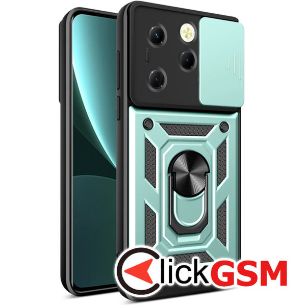 Accesoriu Husa CamShield Verde Infinix Hot 40