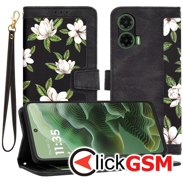 Accesoriu Husa Flip Negru Motorola Moto G35 5G