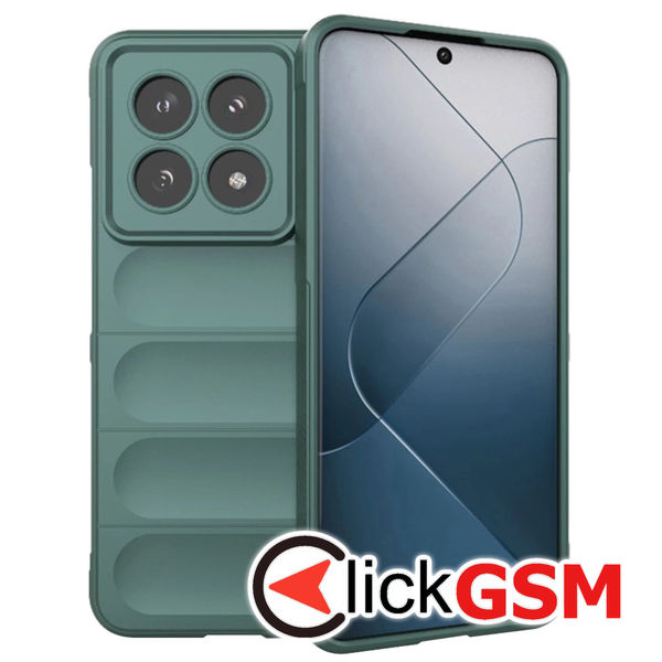 Accesoriu Husa Magic Shield Verde Xiaomi 14T