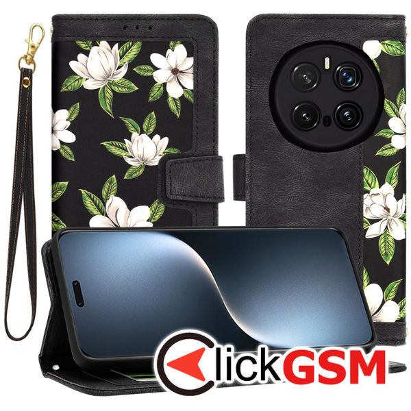 Accesoriu Husa Flip Negru Honor Magic7 Pro